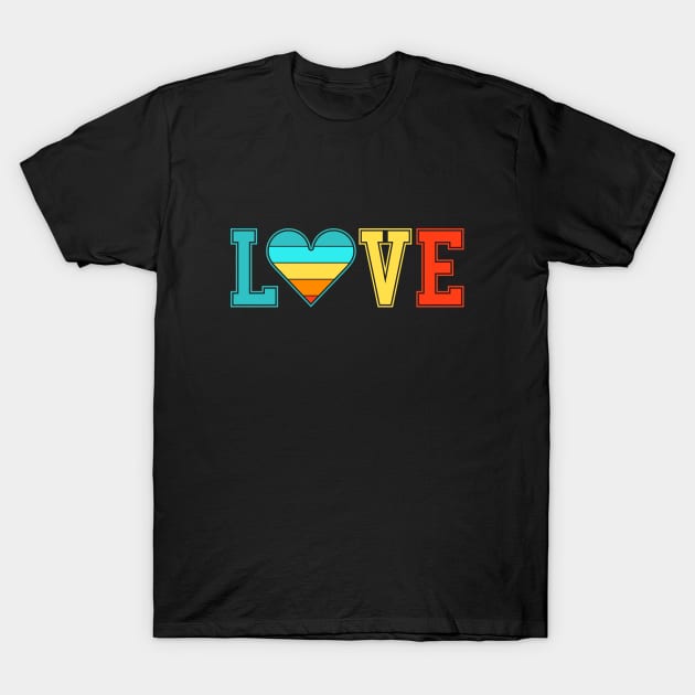 Retro style love T-Shirt by My Happy-Design